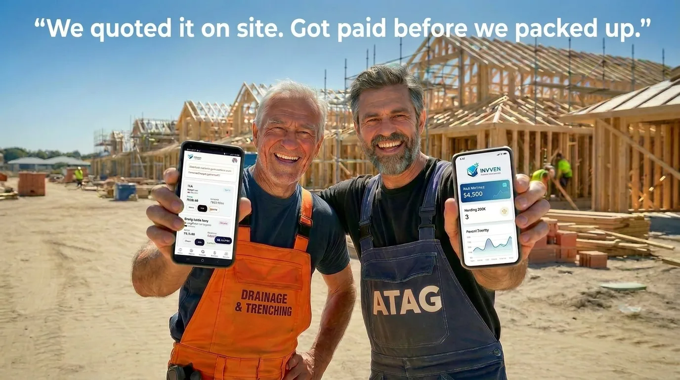 Quoted on site, paid before we packed up — Invven